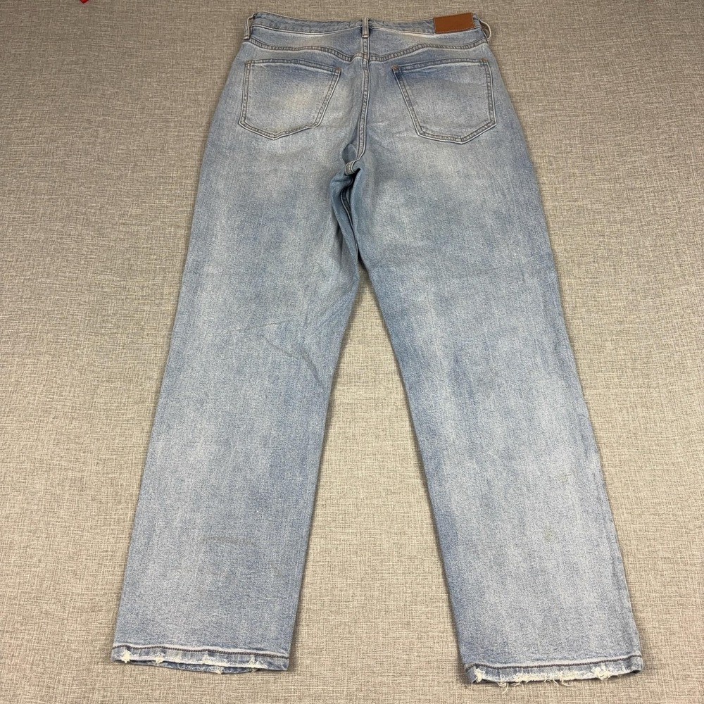 Dear John Jeans Womens 29 Blue Light Wash High Rise Straight Distressed Denim - Picture 5 of 14